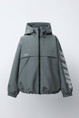 CAZADORA TEXTO WATER REPELLENT / Acero - Zara фото 2