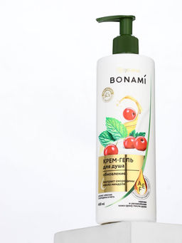 Крем-гель для душа Красная смородина и мята, нежность и увлажнение, 400 мл, BONAMI фото 9