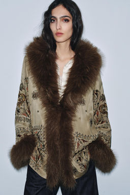 ZW COLLECTION LIMITED EDITION EMBROIDERED KIMONO - Zara фото 2