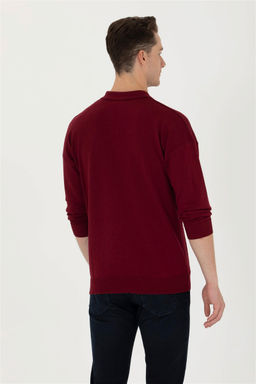 U. S. Polo Assn Мужской бордово-красный базовый свитер - U.s. polo assn фото 11