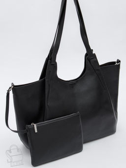 Сумка женская кожаная 1102-1MP black Polina&Eiterou