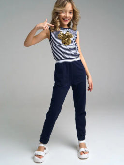 PlayToday / Комбинезон трикотажный для девочек  фото 2