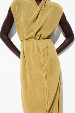 LONG KNIT LINEN WAISTCOAT - Zara фото 9