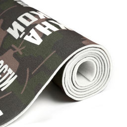 Коврик - лежак для бани и сауны с принтом «5 главных правил в бане», 150×50 см, полиэфир 70%, шерсть 30%, «Банная забава»