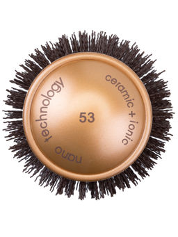 Kristaller Термобрашинг для укладки волос / Ceramic + Ionic TG-X16/53, 53 мм, коричневый