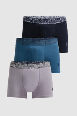 Erkek Lacivert 3l_ Boxer Tak_m_