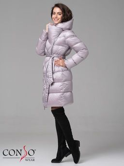 Conso/WL 180506 - silver lilak Женское пуховое пальто фото 2