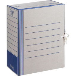 Короб архивный на завязках 150 мм,син