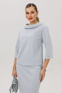 Костюм Anastasia 1163 серо-голубой