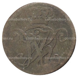 Монета 1 геллер 1829 года Германские государства  Гессен-Кассель