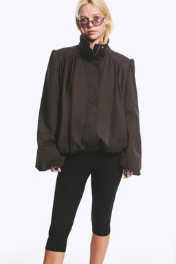 Chaqueta oversize de ch?ndal con cuello funnel - H&m фото 2