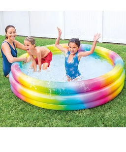 Бассейн Геометрия 168х41см, от 2-х лет INTEX цвет ассорти  фото 4