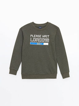 Bisiklet Yaka Erkek ?ocuk Sweatshirt