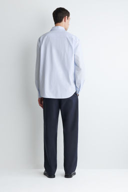 CAMISA DE POPEL?N DE ALGOD?N PIMA RELAXED FIT - H&m фото 10