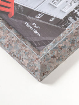 Фоторамка пластик 13х18 см "Марокканская мозаика" оттенки коричневого 23х18х2