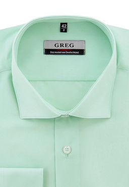 Сорочка мужская длинный рукав GREG 410/119/FR MINT