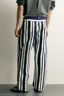 PANTAL?N STRAIGHT FIT RAYAS / Marino - Zara фото 3