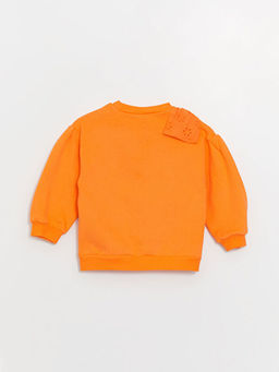 Bisiklet Yaka Fiyonk Detayl? Uzun Kollu K?z Bebek Sweatshirt - Waikiki фото 3