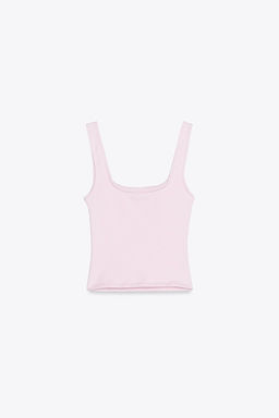 WIDE STRAP VEST TOP - Zara фото 31