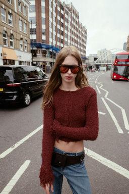 FRINGED KNIT CARDIGAN - Zara фото 2