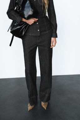 BOOTCUT PINTUCK TROUSERS - Zara фото 6