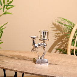 Подсвечник Оленёнок, 11?8?17 см, алюминий