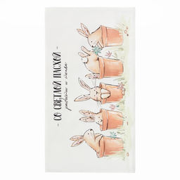 Полотенце Этель Пасха 40х73 см, 100% хл, саржа 190 гр/м2  фото 2