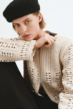 Chaqueta de algod?n efecto crochet - H&m фото 4