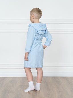 Халат детский светло-голубой 908 (86, 52)