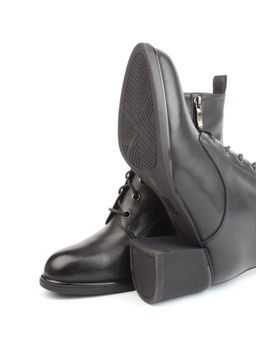 04-M3-2274 BLACK Ботинки зимние женские (натуральная кожа, натуральный мех)