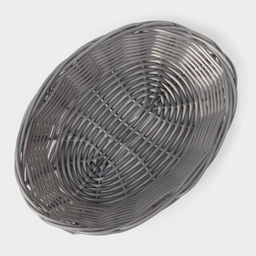 Корзинка для фруктов и хлеба Доляна Плуг, 18135 см, пластик, плетёная, серая  фото 5