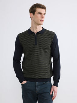 Polo Yaka Erkek Triko Kazak