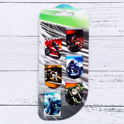 Цена за 3 шт. Закладки магнитные для книг, 6 шт «Действуй»