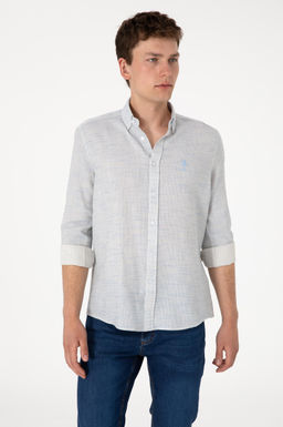 Erkek A__k Mavi Uzun Kollu G_mlek Sepette S_rpriz _ndirim - U.s. polo assn фото 3