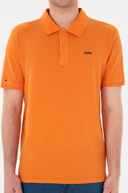 Футболка-поло U.S. Polo Assn Regular Fit Polo Yaka оранжевая из хлопка