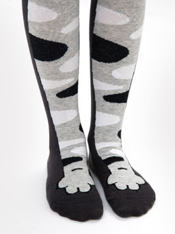 Цена за 3 пары! Колготки детские серого цвета с рисунком - Mark formelle фото 5