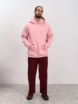 Толстовка мужская с капюшоном "Вasic" розовый