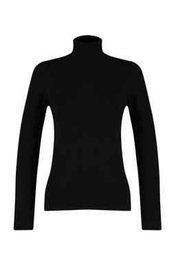 Siyah Merserize Gorunumlu Premium Iplik/Ozel Iplik Triko Kazak TWOAW24KZ00143 - Trendyolmilla фото 7