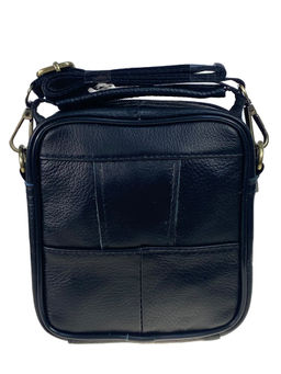 Сумка мужская из натуральной кожи, цвет черный - Greta фото 2