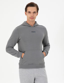 Мужской серый свитшот Неожиданная скидка в корзине