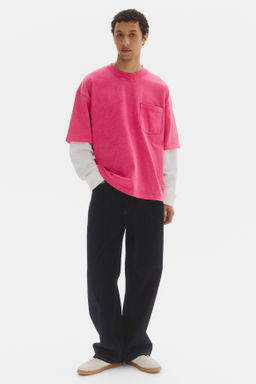 Camiseta de algod?n dise?o layering Oversized Fit - H&m фото 3
