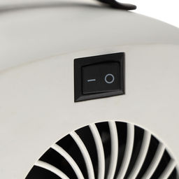 Мини тепловентилятор настольный LTO-01, 500 Вт, 4 м², от сети, белый