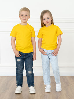 Футболка детская желтая