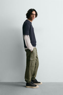 PANTAL?N CARGO SLIM FIT / Khaki - Zara фото 4