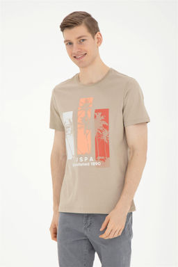 Мужская футболка светло-хаки