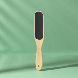 Тёрка для ног BAMBOO, наждачная, двусторонняя, 23 см, бамбуковая - Queen fair фото 2