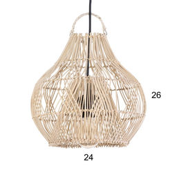 Светильник потолочный из ротанга «Робби», 1×120 Вт, Е27, 30×30×30 см