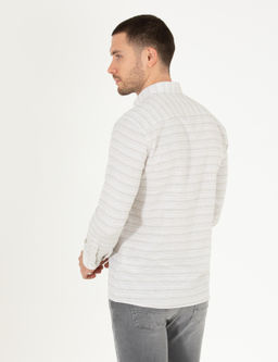 Рубашка Pierre Cardin Slim Fit с длинным рукавом хаки