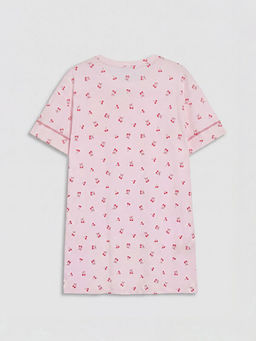 Kiraz Desenli Kad?n Gecelik