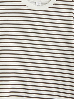 Bisiklet Yaka ?izgili Erkek ?ocuk Ti??rt